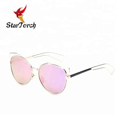 China Wholesale Fashion Sunglasses Italy Design Fashion Metal Sunglasses Character Cut Out Sunglasses for sale