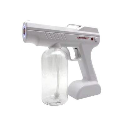 China Anion Handheld Rechargeable Wireless Micro Mist Spray Gun Disinfection Atomizer Wireless Nano Spray Gun Disinfection for sale