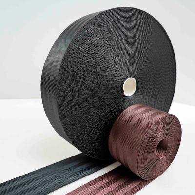 China Customizable High Grade High Quality Photoresist Abrasion Resistant Polyester Webbing For Seat Belt for sale