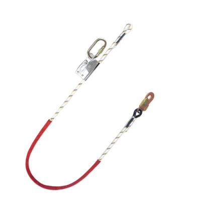 China High Strength Abrasion Resistant Adjustable Location Fall Arrest Lanyard For Full Body Harness for sale