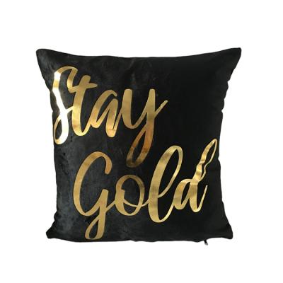 China With Printing Sofa Outdoor Design Cushion Covers Lightweight Black Tan Pillow for sale