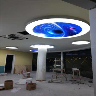 China Backlit Artistic Ceilings Led Light Box PVC Mobile Home Ceiling Panel for sale