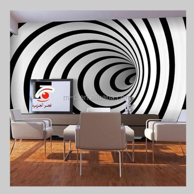 China 3d non self adhesive mural printed plastic stretch film decor for bedroom wall ceiling for sale