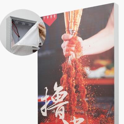 China Advertising display picture show led display fabric light poster frame for sale