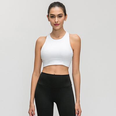 China Wholesale Breathable Active Top Wear Crop Yoga Workout Private Label Private Label Sports Bra With Logo for sale