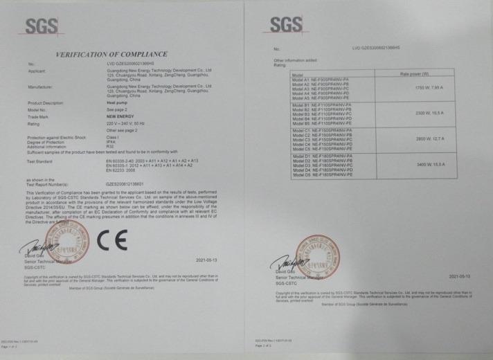 CE - Guangdong New Energy Technology Development Co., Ltd.