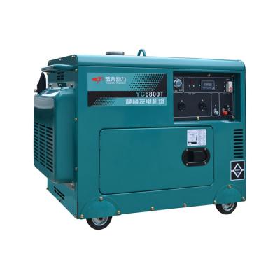 China Stille 5,6 KVA Dieselgenerator mit automatischer Spannungsregelung und langer Lebensdauer zu verkaufen