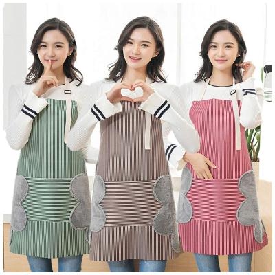 China Waterproof Backing Apron Custom Cooking Printing Waterproof Apron Large Pocket Barbecue for sale