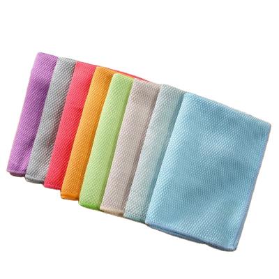 China Sustainable quality and quantity ensured reusable nano cleaning microfiber fish scale cloth towel for sale