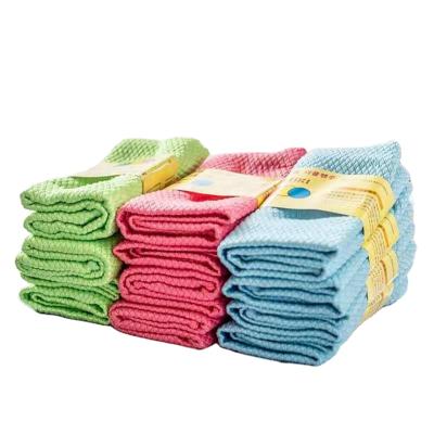 China Viable Soft Feel Weave Cleaning Cloth High Quality Fish Scales Towel for sale