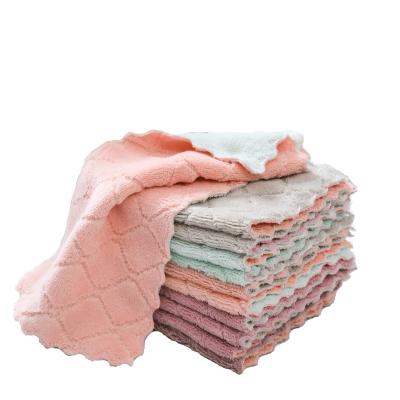 China Viable top selling quality eco knitted clean maker dishcloth towel for sale