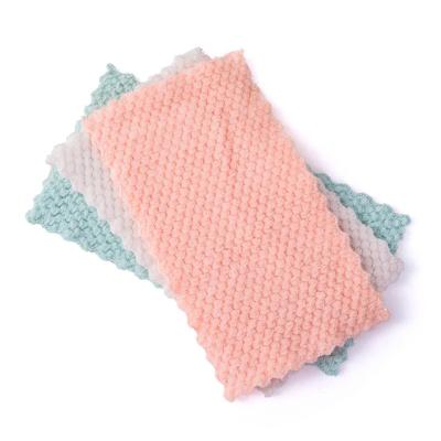 China Sustainable Cheap Price No Hanging Fabric Cloth Absorbent Shedding Eco - Friendly Dishcloth for sale