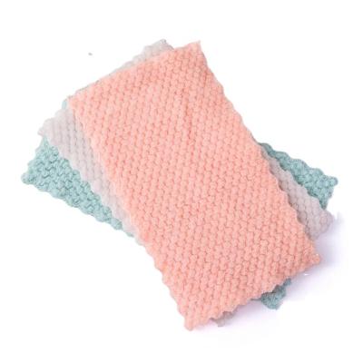 China Sustainable Customization Housework Bath Hotel Embossing Cleaning Towel Tea Towel for sale