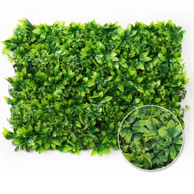 China Landscaping Decoration eco friendly Faux Green Walls Boxwood Panels Fence Hedge Backdrop Artificial Plant Grass Wall for sale