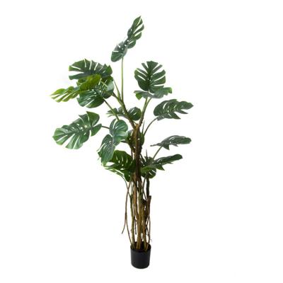 China Environmental Friendly High quality Pu Artificial Monstera Plant Plastic Indoor Outdoor home decor multi size factory wholesale amazon for sale