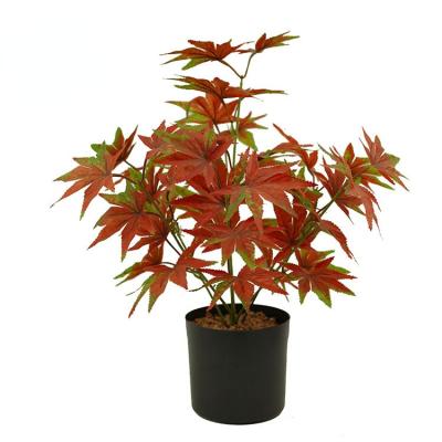 China Wedding High quality artificial maple leaf multi- color real touch indoor outdoor garden home  decor Artificial Plant  leaves for sale