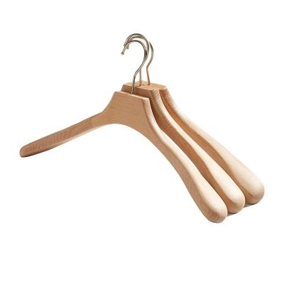 China Recycled Clothes Hanger 5/10pcs Non-slip Wooden Coat Hangers Closet Organizer Suit Clothes Drying Rack Wardrobe Space Saving High Quality Lotuss for sale