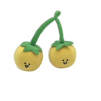 China Kids Gift Customized stuffed fruit plush toys pendant key chain birthday gift cherry plush toys for sale