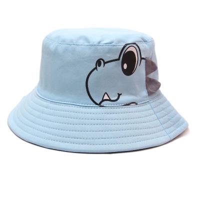 China Wholesale Cute Cartoon Striped Child Bucket Hat High Quality 100% Cotton Bucket Hat for sale