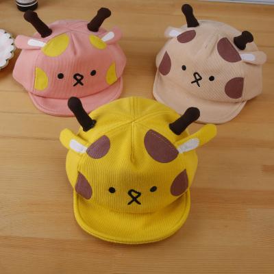 China COMMON wholesale custom winter cute logo kids baseball cap warm hat for sale