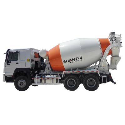 China Construction worksÂ   Low Residual Rate High Dump Rate Self Loading Concrete Mixer Truck for sale