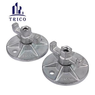 China Hebei TRICO Concrete Formwork Part 15mm Forged/Casting Combi Plate With Nut For Tie Bar System en venta