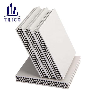 中国 Hebei TRICO Construction Formwork Material Reusable Plastic PVC Slab Formwork Board PP Hollow Plastic Formwork Shuttering Sheet 販売のため