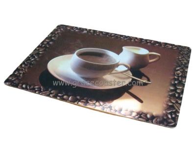 China Sustainable Laminated Cork Backed Table Mat Coffee Mat Set Table Mat for sale