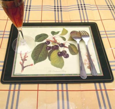 China Sustainable Hardboard Place Mat Cork Backed Wood Place Mat Place Mat for sale