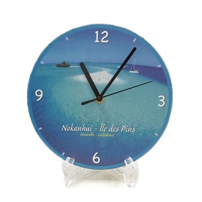 China Hot selling decorative antique style wall clock MDF table clock quartz clock movement for sale