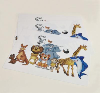 China Cheap Sustainable Place Mat Kids Table Mat PP Plastic Table Mat for sale