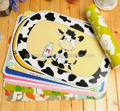 China Sustainable kids table mat with cute design for sale