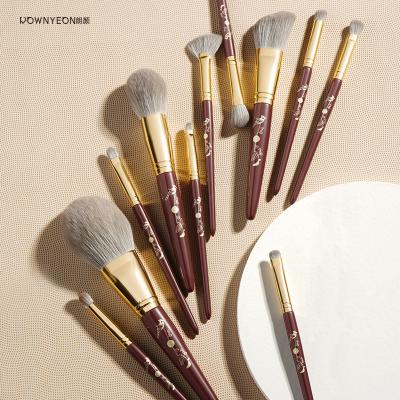 China Private Label Reusable Custom Color Rownyeon Professional Cosmetic Makeup Brush Set With Logo Vendors for sale