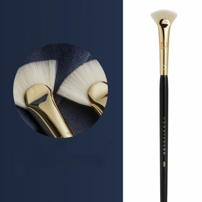 China Guangzhou Rownyeon 2021 Reusable Custom Makeup Flat Extra Fine Cosmetic Eyebrow Brush for sale