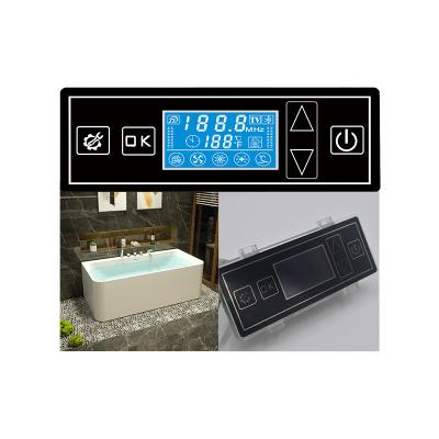 China Modern CE Certificated 2021 Hot Sale Whirlpool Control System Massage Bathtub Control Panel P-10 Light/Pump/Time/Temperature Setting for sale