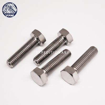 China Gr2 Gr5 DIN 933 Titanium Titanium Fasteners Hex Bolt for sale