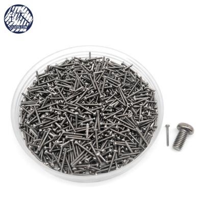 China Pan Preferential Price M1.4 Cross Recessed Pan Head Small Titanium Screws for sale