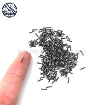 China Small 1mm Pan Head Titanium Screws Never Rust Pan Free Samples Gr 2 M1 for sale