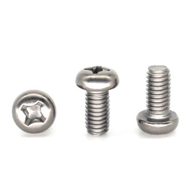 China Titanium cross recessed head button din7985 titanium M6 screws for sale