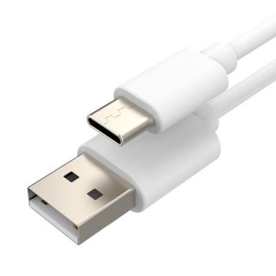 China 3A 2021 New Products For Android Mobile Phone 3A 1m PVC Jacket Fast Charging White USB Am To Type-C Data CM Cable Accept OEM for sale