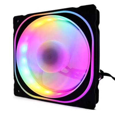 China DC 120mm LED Computer Case 12V Computer Case Fan RGB Quiet High Speed ​​Fan RGB Fan for sale