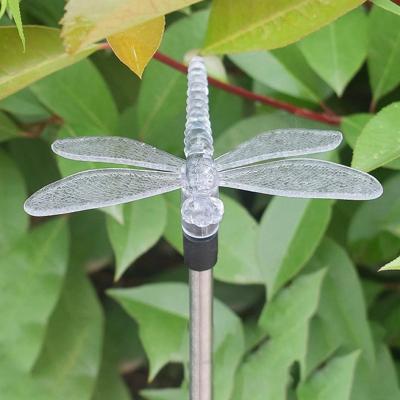 China Hot Sales Coastal Outdoor Ornament Garden Waterproof Butterfly and Dragonfly Solar Hummingbird Lights for sale