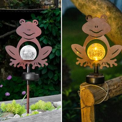 China Outdoor Led Garden Light For Garden Ornament Metal Animal Stake Solar Garden Stake Lights for sale