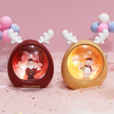 China Innovative Christamas Home Decoration Christmas Resin Craft for Christmas Snowman and Santa Christmas Home Decorative Light for sale