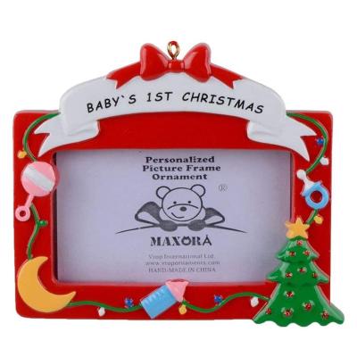 China 2021 Attractive MINI Hanging Ornament Resin Photo Frame Wholesalers Photo Frame for sale