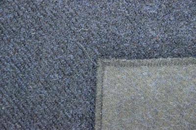 China 57 - 58cm Cotton Twill Woven Fabric , Dark Blue Flannel Twill Wool Fabric1000 Meters / Color for sale