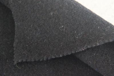 China Dark Blue Pure Merino Boiled Wool Fabric For Coat Environmental Dye Craft for sale