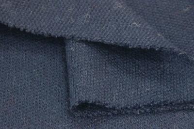 China Navy Coarser Double Faced Wool Fabric 50 Wool / 50 Polyester Composition for sale