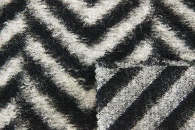 China Zachte Textiel Wollen Zig Zag -Aanvaardbaar de Stoffenoem/ODM van de Woljacquard Te koop