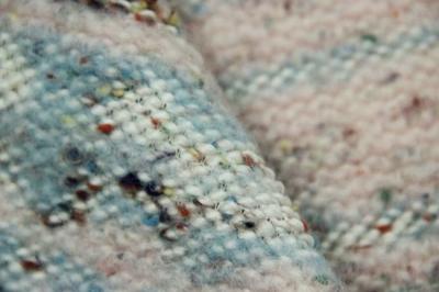 China Light Blue Pink Mixed Weave Wool Blend Fabric Woollen Cloth For Suits for sale